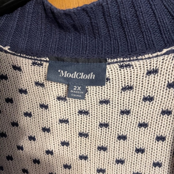 ModCloth Oversized Nordic Open Cardigan - Picture 3 of 3